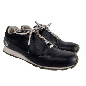 Timberland Metro Slim Tanisha Black Lace Up Retro 90s Style Low Top Sneakers 9 M